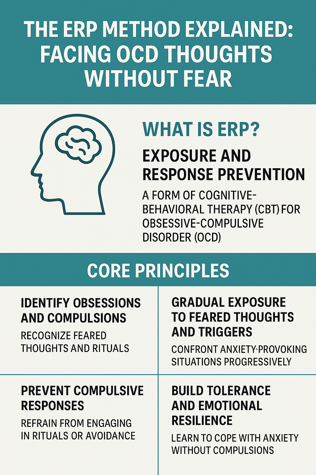 how the ERP method helps you face OCD thoughts without fear